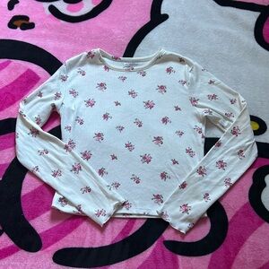 PJ Salvage White Floral Long Sleeved